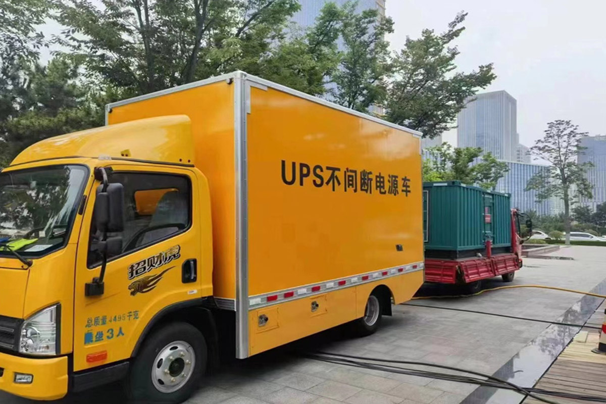 北京发电机租赁施工现场