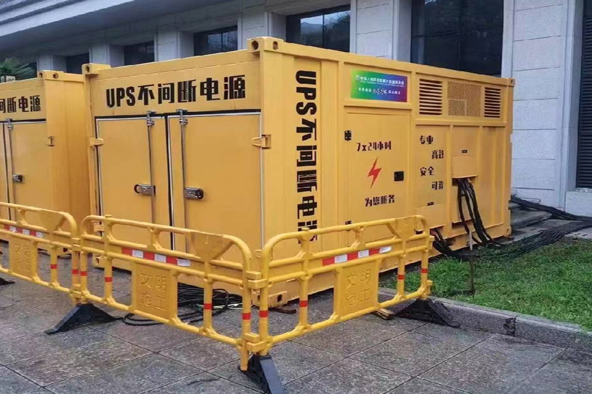 北京发电机租赁施工现场